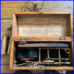 Job Lot Antique Vintage Coil door bell Buzzer Ringer Brass Wood Tattoo Machine