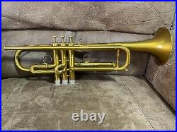 Kanstul WB 1600 Bb Trumpet. 460 Bore 4 7/8 Bell Antique Gold Scratch Lacquer