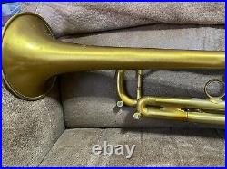 Kanstul WB 1600 Bb Trumpet. 460 Bore 4 7/8 Bell Antique Gold Scratch Lacquer