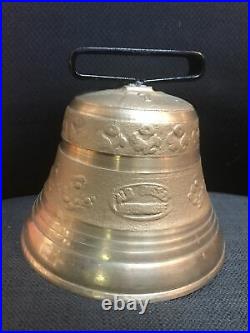 LARGE 6 ALB GUSSET UETENDORF Brass Cow Bell