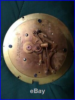 LARGE BRASS EARLY 1910'S Chelsea Ships Bell Clock BOSTON Bigelow Kennard 120958