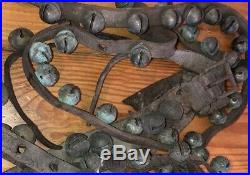 LOT Jingle Sleigh Bells Brass Pedal Buckle Vintage Antique