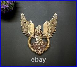 Lacquered Brass Bald Eagle Design Door Bell Bird Shape Home Door Knocker GTX