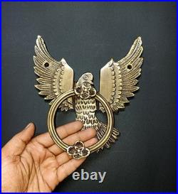 Lacquered Brass Bald Eagle Design Door Bell Bird Shape Home Door Knocker GTX