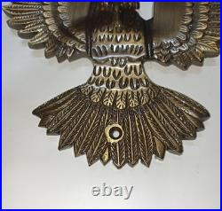 Lacquered Brass Bald Eagle Design Door Bell Bird Shape Home Door Knocker GTX