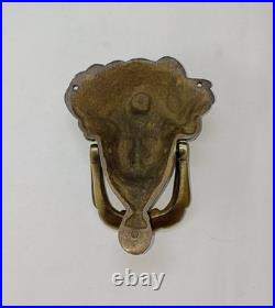 Lacquered Brass Princess Face Door Bell Queen Lady Bedroom Door Knocker GTX