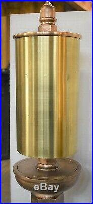 Large 3 bell chime steam whistle #4 antique brass