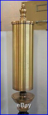 Large 3 bell chime steam whistle #4 antique brass