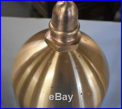 Large 3 bell chime steam whistle #4 antique brass