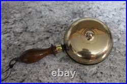 Large 5 Antique Brass Fireman's Muffin Bell