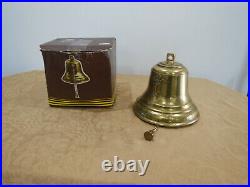 Large 6 1/2 Antique Brass Bell with Cherubs