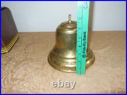 Large 6 1/2 Antique Brass Bell with Cherubs