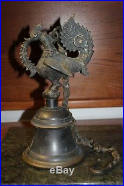 Large Antique Brass Pheonix bell