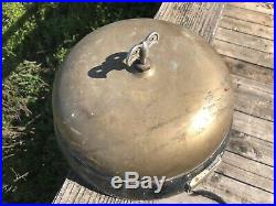 Large Antique GAMEWELL Brass FIRE STATION Bell (A3)