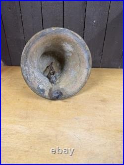 Large Antique Spanish Bronze Colonial Mission 1810 Bell 9 X 8 Rare Wow