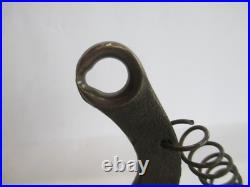 Large Antique Vintage Brass Bronze Chain Rope Pull Doorbell Outdoor C49