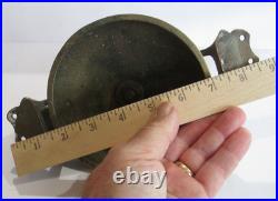 Large Antique Vintage Brass Bronze Chain Rope Pull Doorbell Outdoor C49
