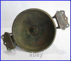 Large Antique Vintage Brass Bronze Chain Rope Pull Doorbell Outdoor C49