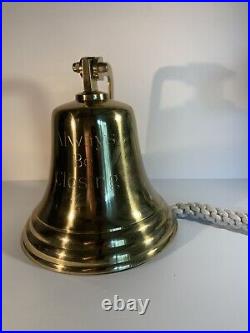 Large Brass Bell With Wall Bracket