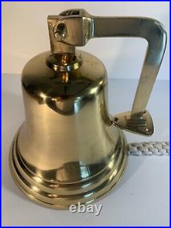 Large Brass Bell With Wall Bracket