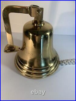 Large Brass Bell With Wall Bracket