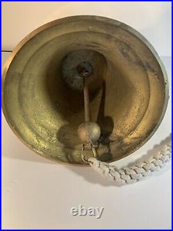 Large Brass Bell With Wall Bracket