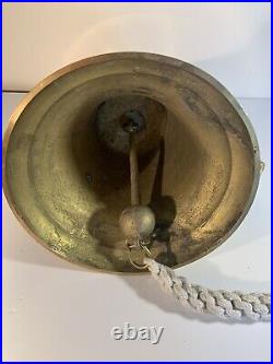 Large Brass Bell With Wall Bracket