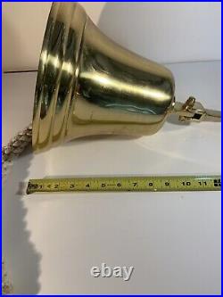 Large Brass Bell With Wall Bracket