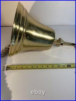 Large Brass Bell With Wall Bracket