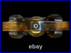 Large Brass Bell on Wood Stand