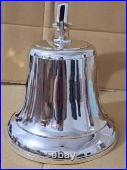 Large Brass Bell with Rope 30cm Diameter Heavy Ship Bell Christmas Gift