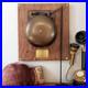 Large Brass Ringside Boxing Bell On Plaque! With nameplate with your 4 lines