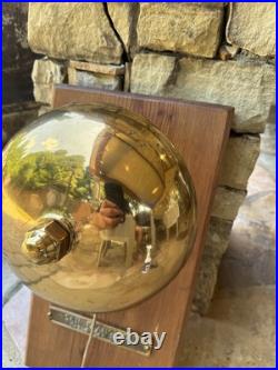 Large Brass Ringside Boxing Bell On Plaque! With nameplate with your 4 lines