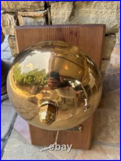 Large Brass Ringside Boxing Bell On Plaque! With nameplate with your 4 lines