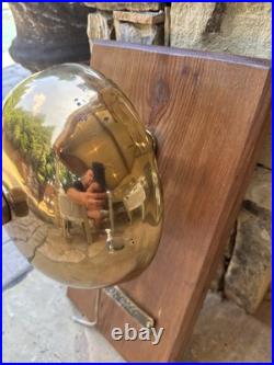 Large Brass Ringside Boxing Bell On Plaque! With nameplate with your 4 lines