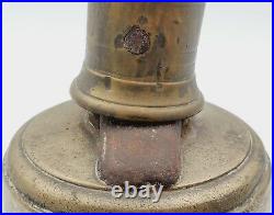 Large Heavy Antique Brass Hand Held School Bell, 13 with 6 Bell Diameter