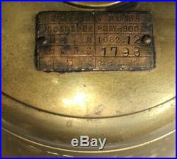 Large Marine Vessel CRYSTAL ACE Maritime Nautical Brass Shipwreck Bell, Marked