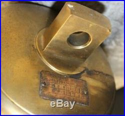 Large Marine Vessel CRYSTAL ACE Maritime Nautical Brass Shipwreck Bell, Marked