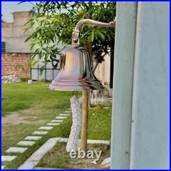 Large Nautical Ship's Boat Bell 11In Solid Brass Marine Maritime Wall Decor GIFT