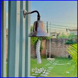 Large Nautical Ship's Boat Bell 11In Solid Brass Marine Maritime Wall Decor GIFT