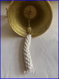 Large Nautical Ship's Boat Bell 11In Solid Brass Marine Maritime Wall Decor GIFT