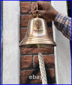 Large Nautical Ship's Boat Bell 11 Solid Brass Marine Maritime Wall Decor GIFT