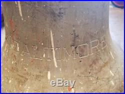 Large Orig. Antique Ss Baltimore Passenger Steamship Ship Bell Bronze / Brass