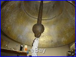 Large Ship's Bell 19 Diameter Antique Brass Finish New Perfect Large Sound