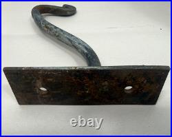 Large Solid Brass Hanging Bell 26.5 Rustic Patina Wall Mount Farmhouse