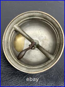 Large Vtg Loud Brass Service Bell Counter Restaurant Store Reception Desk Listen