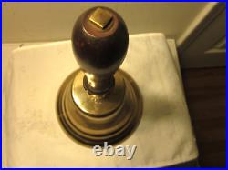 Large and Heavy BRASS Hand BELL Holiday, Christmas, Performance, Decoration, Ship