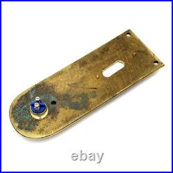 Large ca. 1890 Neo Classical Doorbell Brass Door Bell Vtg Antique Drapes