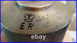 Large vintage brass bell (1952) approx 10 inches tall, 20lbs -SEE writing
