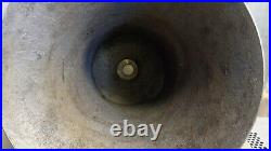 Large vintage brass bell (1952) approx 10 inches tall, 20lbs -SEE writing
